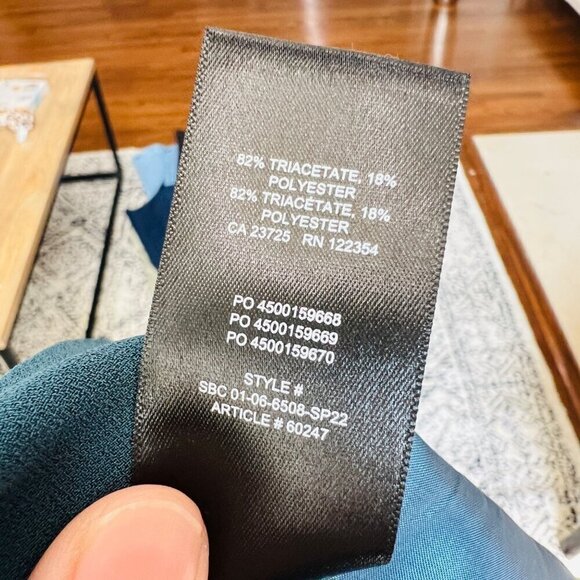 Babaton Conan crop pants, green/teal color, Size 2 - Picture 8 of 8